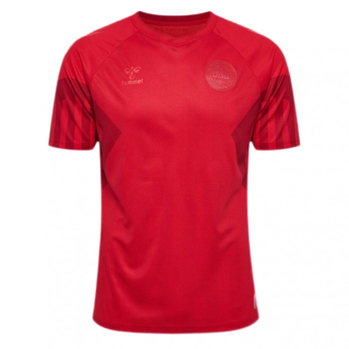 2022 World Cup National Team Denmark Home Red Jersey version short sleeve-9807052