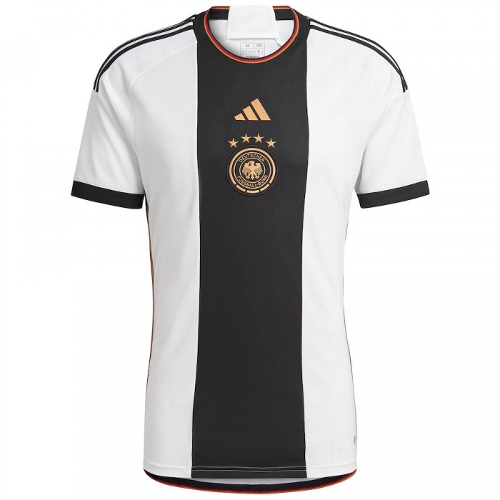 2022 World Cup National Team Germany Home White Black Jersey version short sleeve-1915407