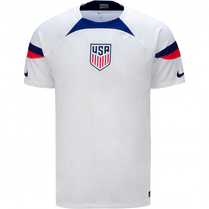 2022 World Cup National Team USA Home White Jersey version short sleeve-3831225