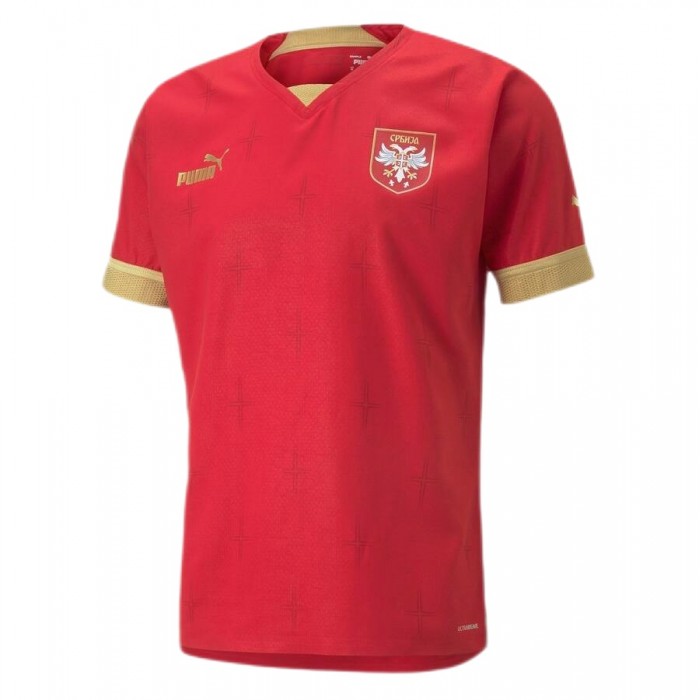 2022 World Cup National Team Serbia Home Red Jersey version short sleeve-9627851