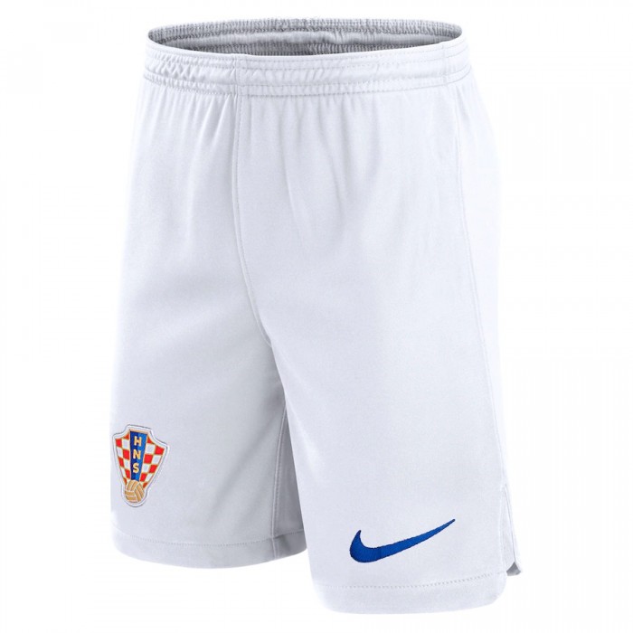 2022 World Cup National Team Croatia Home shorts White shorts-4586659