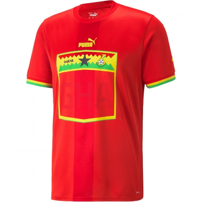 2022 World Cup National Team Ghana Away Red Jersey version short sleeve-9760241