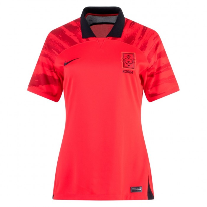 2022 World Cup National Team South Korea Home Red Women Jersey version short sleeve-3599401