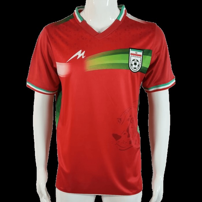 2022 World Cup National Team Iran Home Red Jersey version short sleeve-8183460