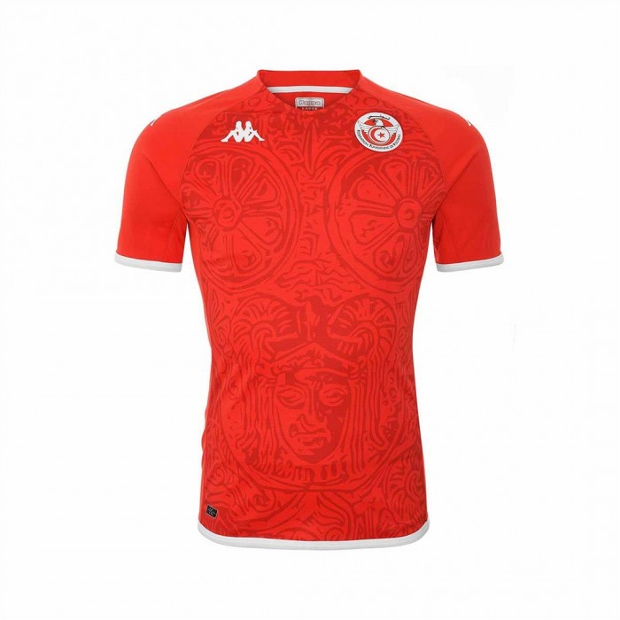 2022 World Cup National Team Tunisia Home Red Jersey version short sleeve-8248434