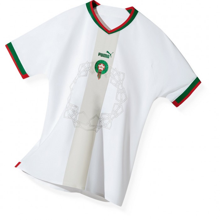 2022 World Cup National Team Morocco Away White Jersey version short sleeve-9315556