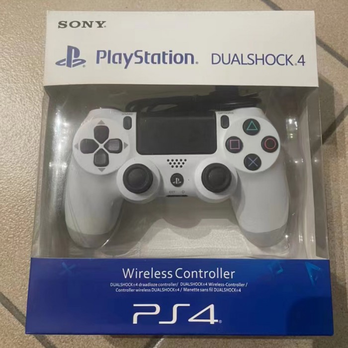 New PS4 PRO Gamepad PC PC version IOS mobile wireless Bluetooth steam controller-White-3120259