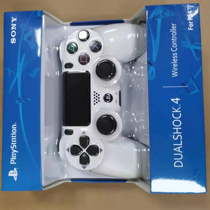 New PS4 PRO Gamepad PC PC version IOS mobile wireless Bluetooth steam controller-White-4243587