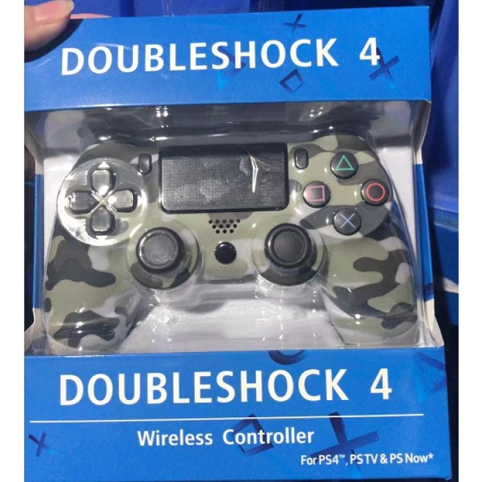 New PS4 PRO Gamepad PC PC version IOS mobile wireless Bluetooth steam controller-Camouflage Green-8273579