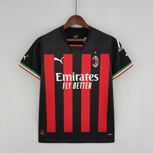 22/23 AC Milan Home Red Black Jersey version short sleeve (Player Version)-4794971