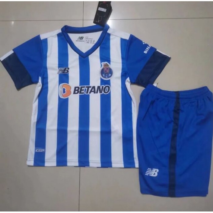 22/23 Porto Home White Blue suit short sleeve kit Jersey (Shirt + Short )-9511603