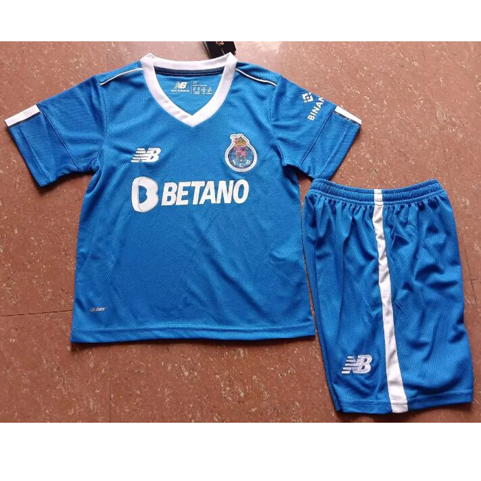 22/23 Porto third Away kit Blue suit short sleeve kit Jersey (Shirt + Short )-239838