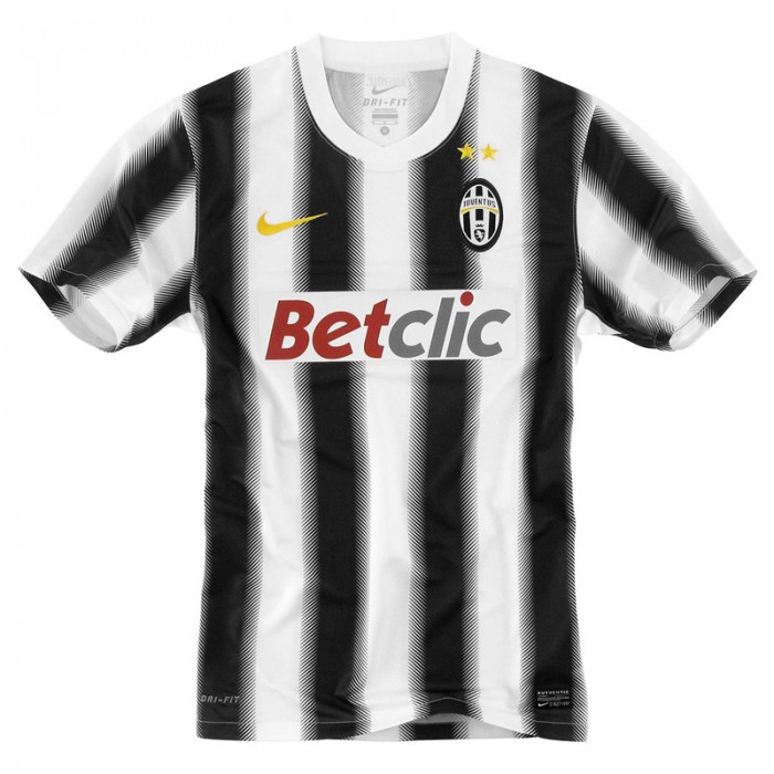 Retro11/12 Juventus home White Black Jersey version short sleeve-4325158