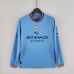 22/23 Manchester City Home Blue suit Long sleeve kit Jersey (Long sleeve + Short)-9185303