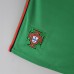 2022 World Cup National Team Portugal Home Red Green Women suit short sleeve kit Jersey (Shirt + Short)-5973021