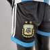 2022 World Cup National Team Kids Argentina Home White Blue Kids suit short sleeve kit Jersey (Shirt + Short+Sock)-7804707