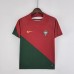 2022 World Cup National Team Portugal Home Red Green suit short sleeve kit Jersey (Shirt + Short+Sock)-8046694