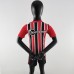 22/23 kids sao paulo away Red Black Jersey Kids suit (Shirt + Short )-4909418