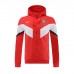 2022 Portugal Red Hooded Windbreaker Red Edition Classic Training Suit-9245792