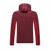 22/23 Portugal Wine Red Hooded Windbreaker Blue Red Edition Classic Training Suit-1626292