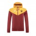 22/23 Roma Yellow Brown Hooded Windbreaker Yellow Brown Edition Classic Training Suit-475074