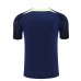 2022 Brazil Training Kit Navy Blue suit short sleeve kit Jersey (Shirt + Short )-8200502