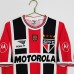 Retro 2000 Sao Paulo Futebol Clube Red Away Jersey Kit short sleeve-7509887