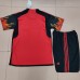 2022 World Cup Belgium Home Red Jersey Kit short sleeve (Shirt + Short)-7837448