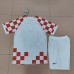 2022 World Cup Croatia Home Red White Jersey Kit short sleeve (Shirt + Short)-2375790