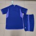 2022 World Cup Kids Argentina 3-Star Away Purple Kids Jersey Kit short sleeve (Shirt + Short+Sock)-7542654
