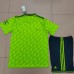 22/23 Manchester United M-U Second Away Green Jersey Kit short sleeve (Shirt + Short)-8428205