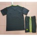 22/23 Real Madrid Third Away Black Green Jersey Kit short sleeve (Shirt + Short)-5496922