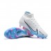Air Zoom Mercurial Superfly IX Elite FG High Soccer Shoes-White/Blue-1881231