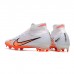 Air Zoom Mercurial Superfly IX Elite FG High Soccer Shoes-White/Orange-4565466