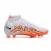 Air Zoom Mercurial Superfly IX Elite FG High Soccer Shoes-White/Orange-4565466