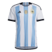 2022 World Cup Argentina 3-Star Home Blue White Jersey Kit short sleeve (Shirt + Short+Sock)-4202974