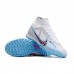 Superfly 8 Academy TF High Soccer Shoes-White/Blue-8173010
