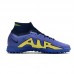 Air Zoom Mercurial Vapor XV Elite TF High Soccer Shoes-Navy Blue/Yellow-7350406