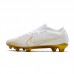 Air Zoom Mercurial Superfly IX Elite FG Soccer Shoes-White/Gold-7722584