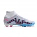 Air Zoom Mercurial Vapor XV Elite FG High Soccer Shoes-White/Blue-6832560