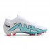 Air Zoom Mercurial Vapor XV Elite FG Soccer Shoes-White/Blue-5136576