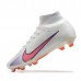 Air Zoom Mercurial Superfly IX Elite FG High Soccer Shoes-White/Red-6130194