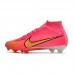 Air Zoom Mercurial Vapor XV Elite FG high Soccer Shoes-Pink/Yellow-6659555