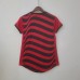 22/23 Women Flamengo Third Away Red Black Jersey Kit short sleeve-5950556