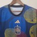 2022 Spain Training Wear Blue Red Jersey Kit short sleeve-2755990