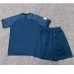 22/23 Al-Nassr FC Riyadh Victory Away Navy Blue suit short sleeve kit Jersey (Shirt + Short)-1265915