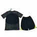 22/23 Paris Saint-Germain PSG Fourth Away Kit Black suit short sleeve kit Jersey (Shirt + Short)-5529550