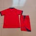 2022 World Cup England Away Red suit short sleeve kit Jersey (Shirt + Short +Sock)-9011099