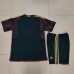 2022 World Cup Germany Away Black Red suit short sleeve kit Jersey (Shirt + Short +Sock)-6807183