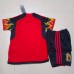 2022 World Cup Belgium Home Red suit short sleeve kit Jersey (Shirt + Short +Sock)-526941